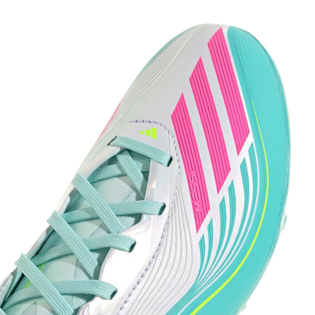 adidas Junior F50 Messi Elite Firm Ground Soccer Cleats - Messi Aurora Radiante Pack (SP26)