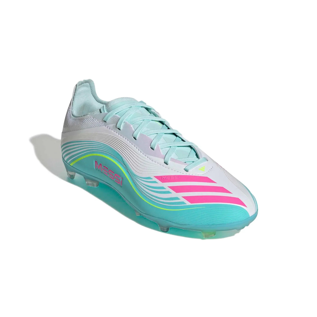 adidas Junior F50 Messi Elite Firm Ground Soccer Cleats - Messi Aurora Radiante Pack (SP26)