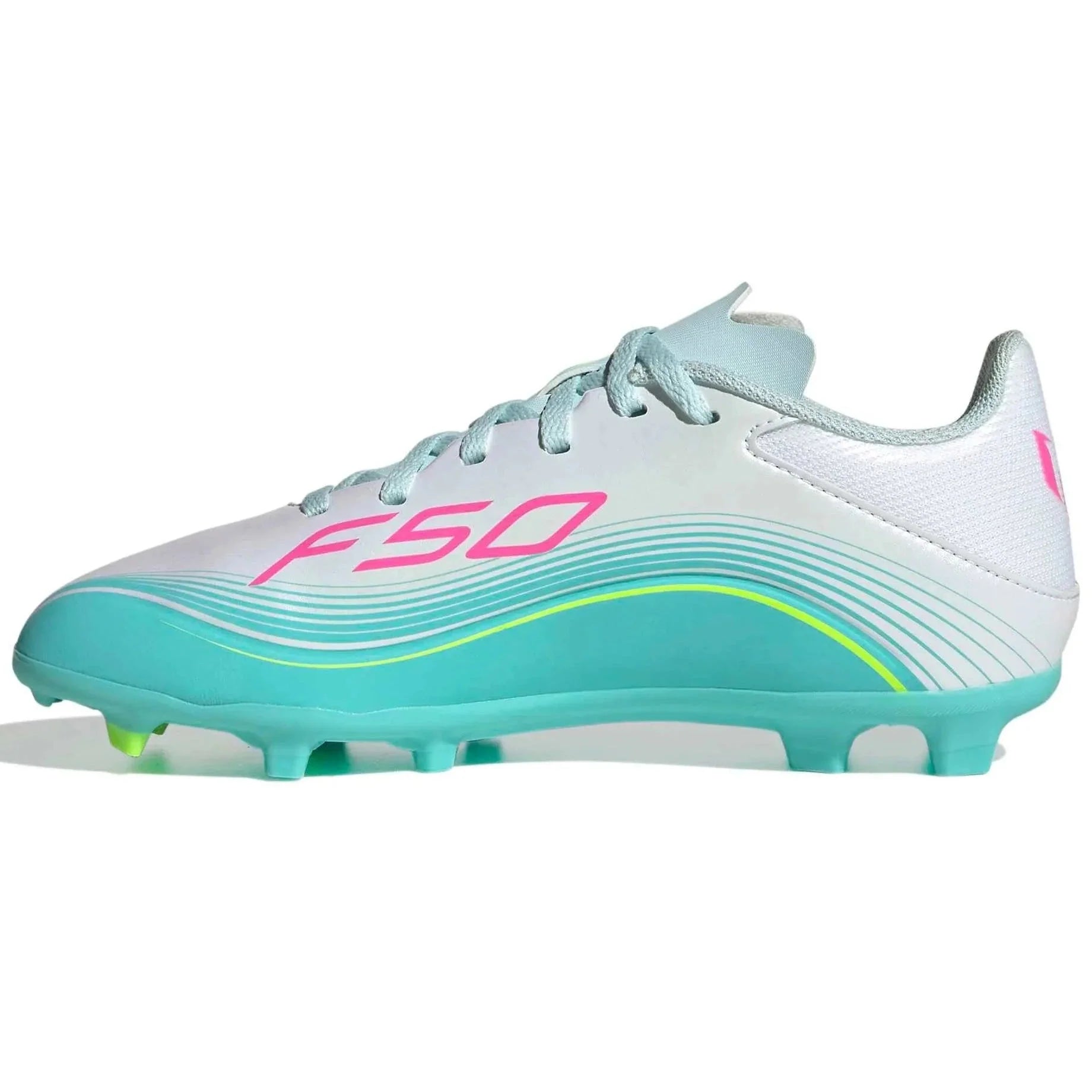 adidas Junior F50 Messi League Firm/Multi Ground Soccer Cleats - Messi Aurora Radiante Pack (SP26)