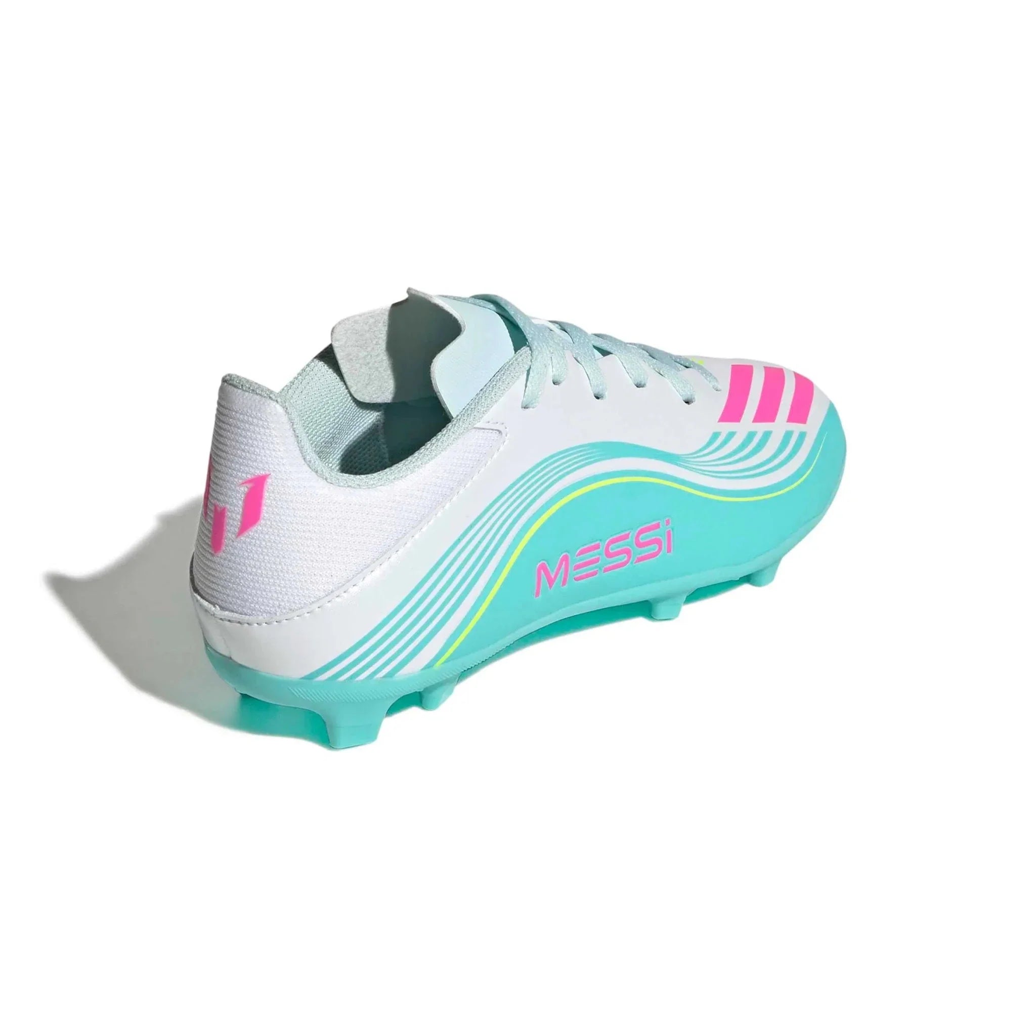 adidas Junior F50 Messi League Firm/Multi Ground Soccer Cleats - Messi Aurora Radiante Pack (SP26)