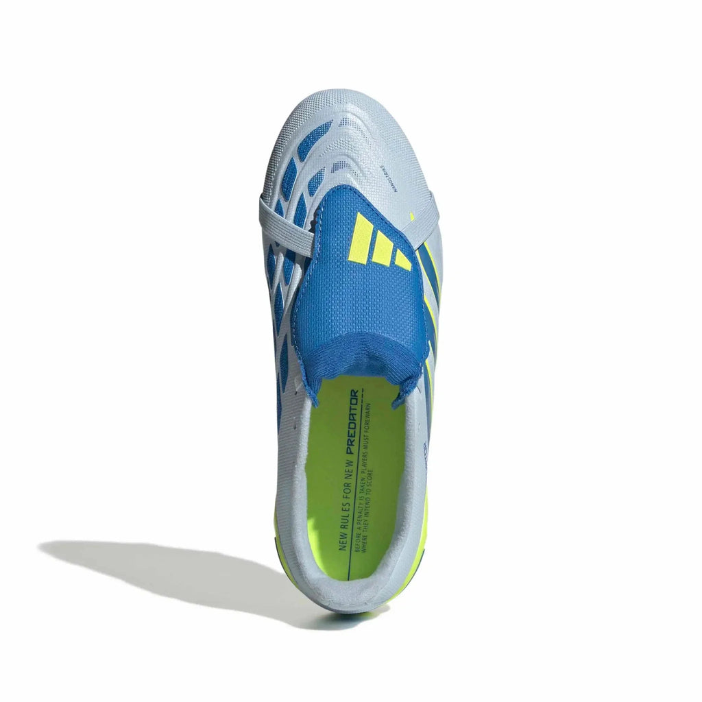 adidas Junior Predator League Fold-Over Tongue Firm Ground Soccer Cleats - Ice Cold Precision Pack (SP26)