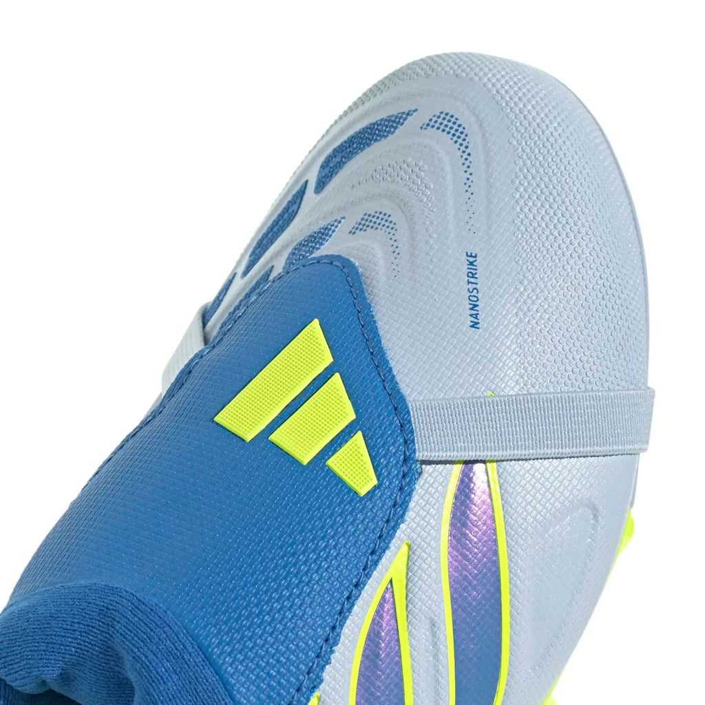 adidas Junior Predator League Fold-Over Tongue Firm Ground Soccer Cleats - Ice Cold Precision Pack (SP26)