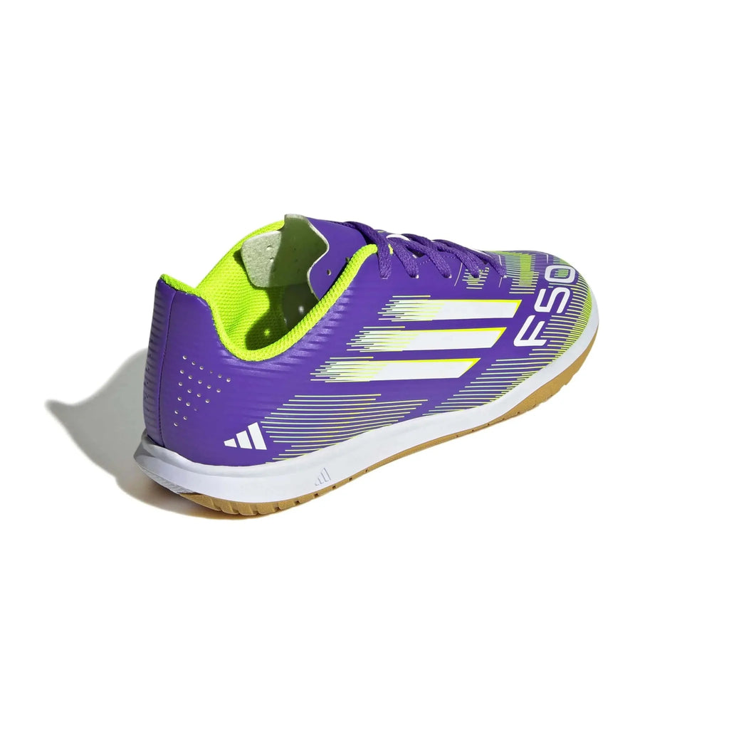 adidas Kid's F50 Club Indoor Soccer Shoes - Radiant Blaze Pack (FA25)