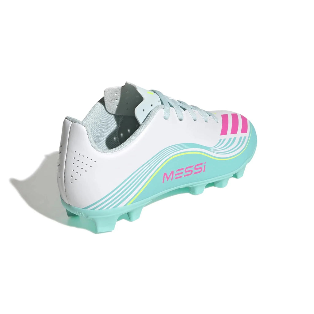adidas Kids F50 Messi Club Firm/Multi Ground Soccer Cleats - Messi Aurora Radiante Pack (SP26)
