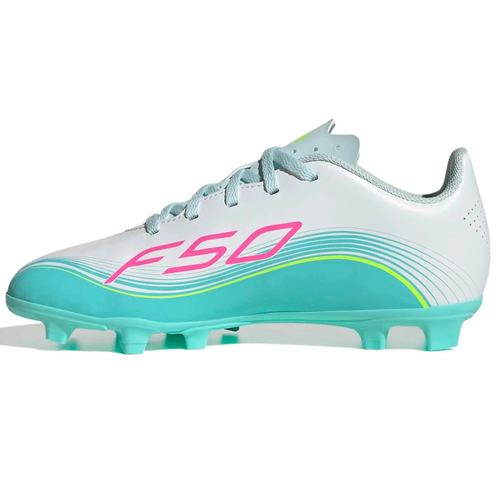 adidas Kids F50 Messi Club Firm/Multi Ground Soccer Cleats - Messi Aurora Radiante Pack (SP26)