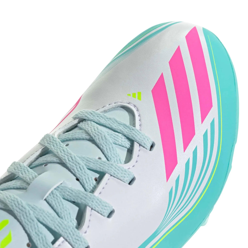 adidas Kids F50 Messi Club Firm/Multi Ground Soccer Cleats - Messi Aurora Radiante Pack (SP26)
