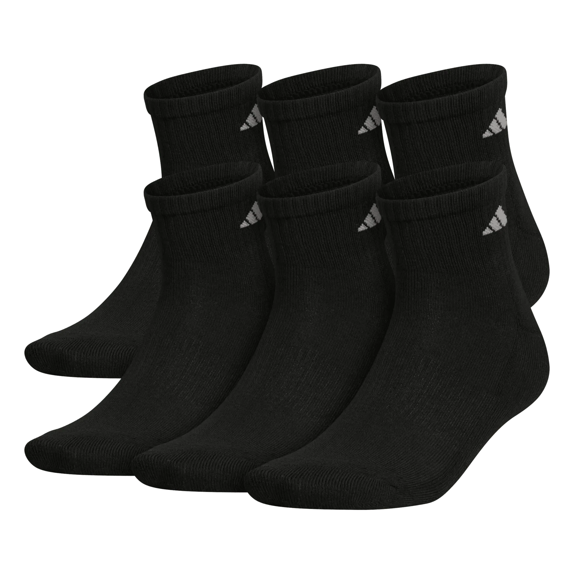 adidas Men's Athletic Cushioned 6-Pack Quarter Socks