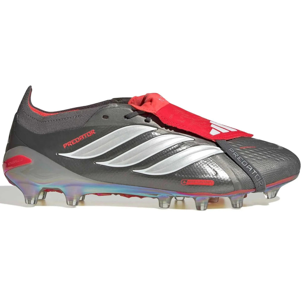 adidas Predator Elite Fold-Over Tongue Artificial Grass Soccer Cleats - Finishers Steel Pack (SP26)