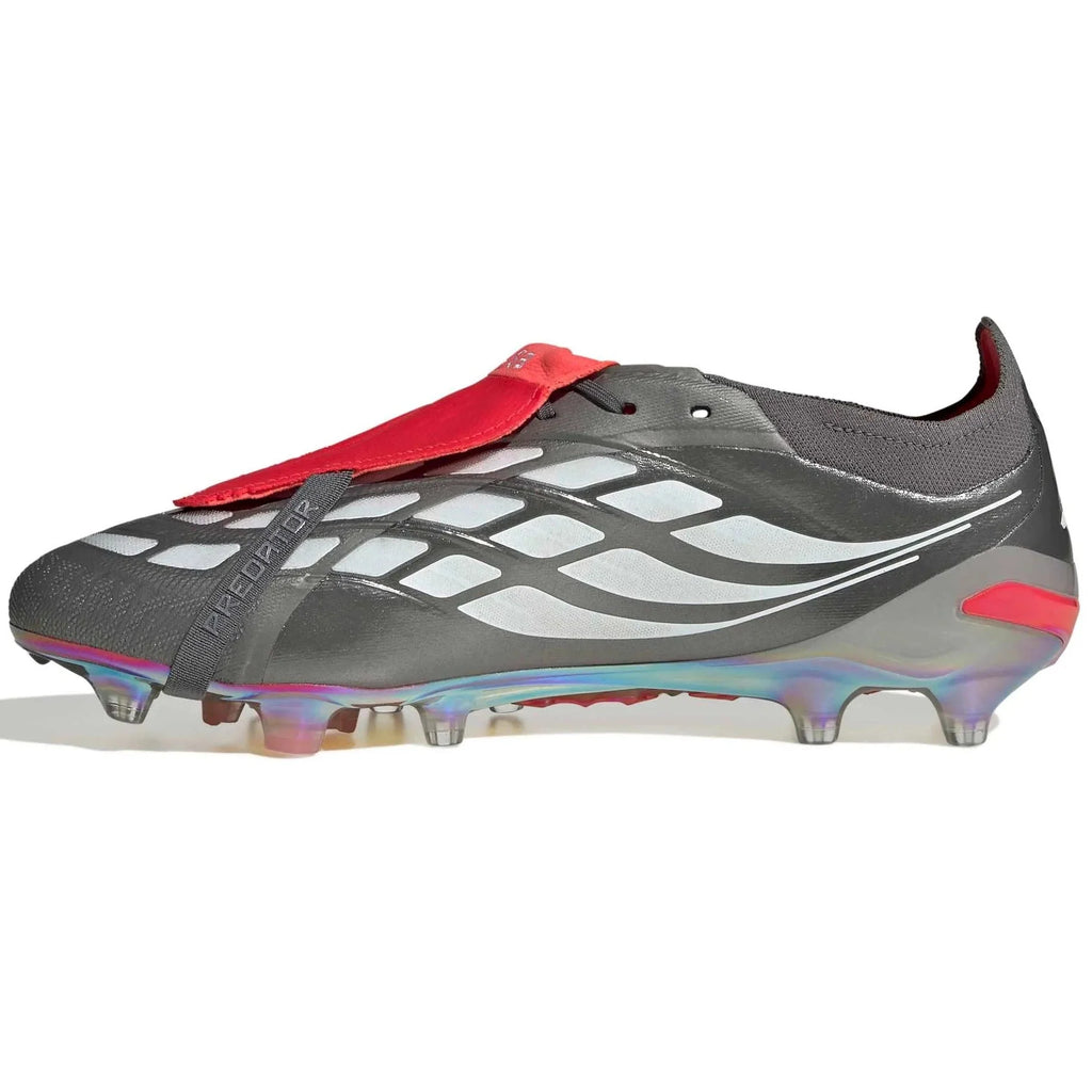 adidas Predator Elite Fold-Over Tongue Artificial Grass Soccer Cleats - Finishers Steel Pack (SP26)