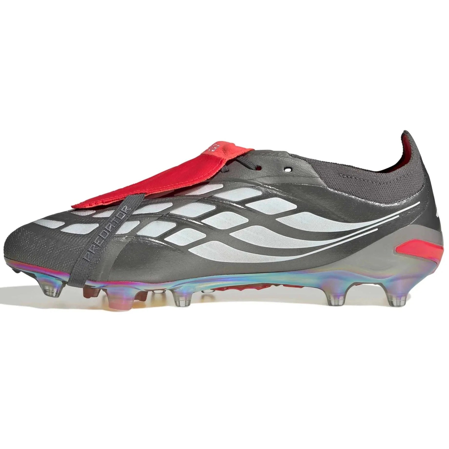 adidas Predator Elite Fold-Over Tongue Artificial Grass Soccer Cleats - Finishers Steel Pack (SP26)
