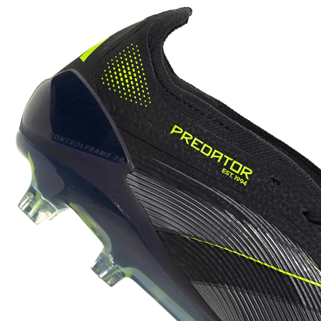 adidas Predator Elite Fold-Over Tongue Firm Ground Soccer Cleats - Electric Stealth Pack (FA25)