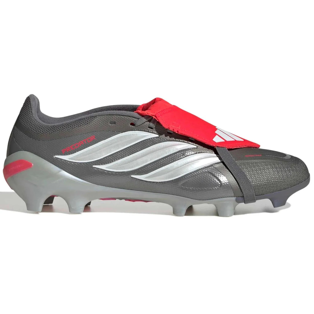 adidas Predator League Fold-Over Tongue Firm Ground Soccer Cleats - Finishers Steel Pack (SP26)