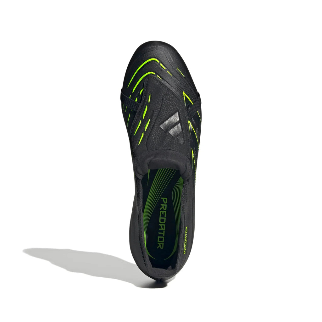 adidas Predator League Fold-Over Tongue Firm/Multi Ground Soccer Cleats - Electric Stealth Pack (FA25)
