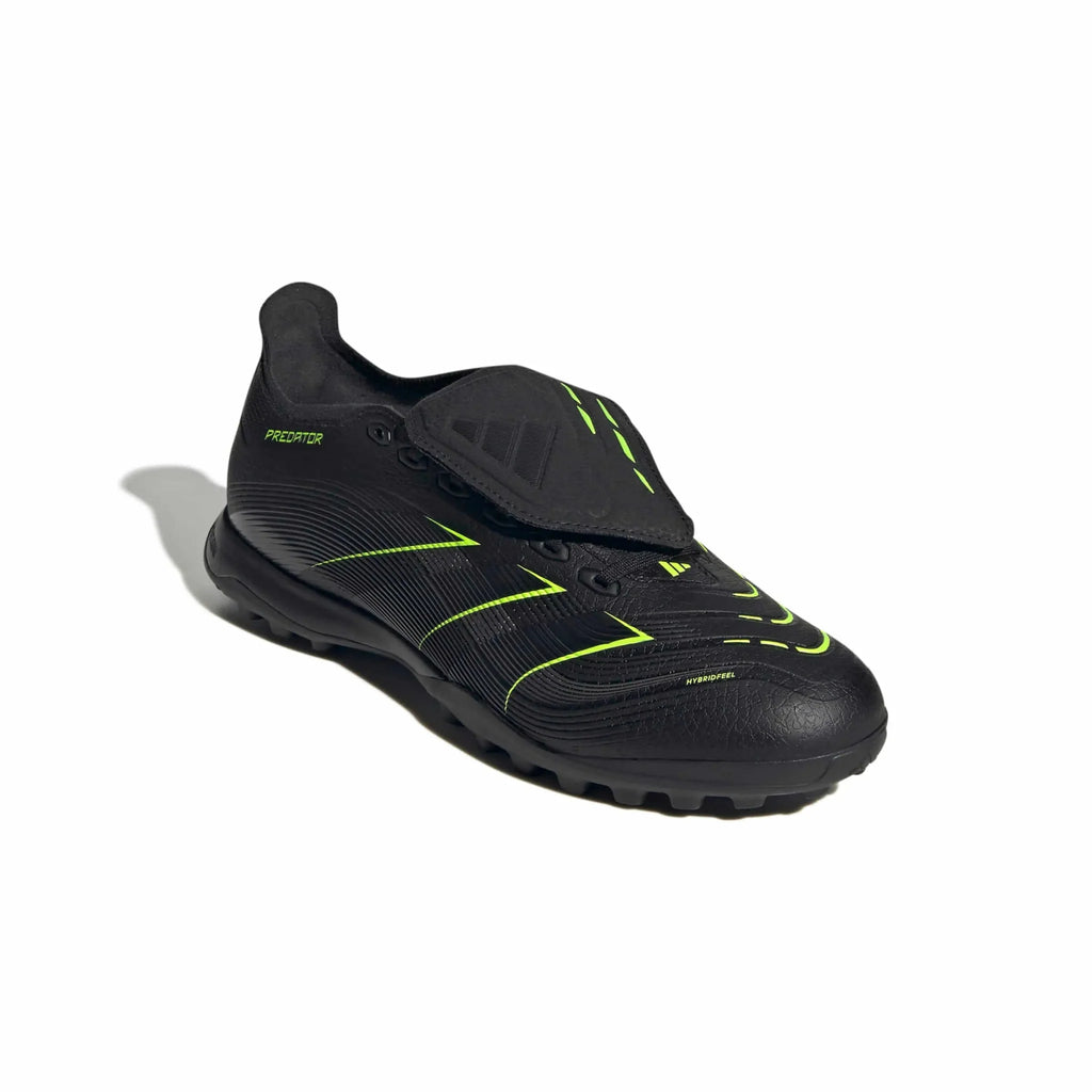 adidas Predator League Fold-Over Tongue Turf Soccer Shoes - Electric Stealth Pack (FA25)