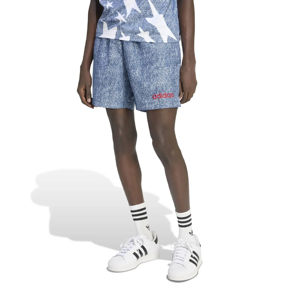 adidas USA Men's Denim Graphic Shorts