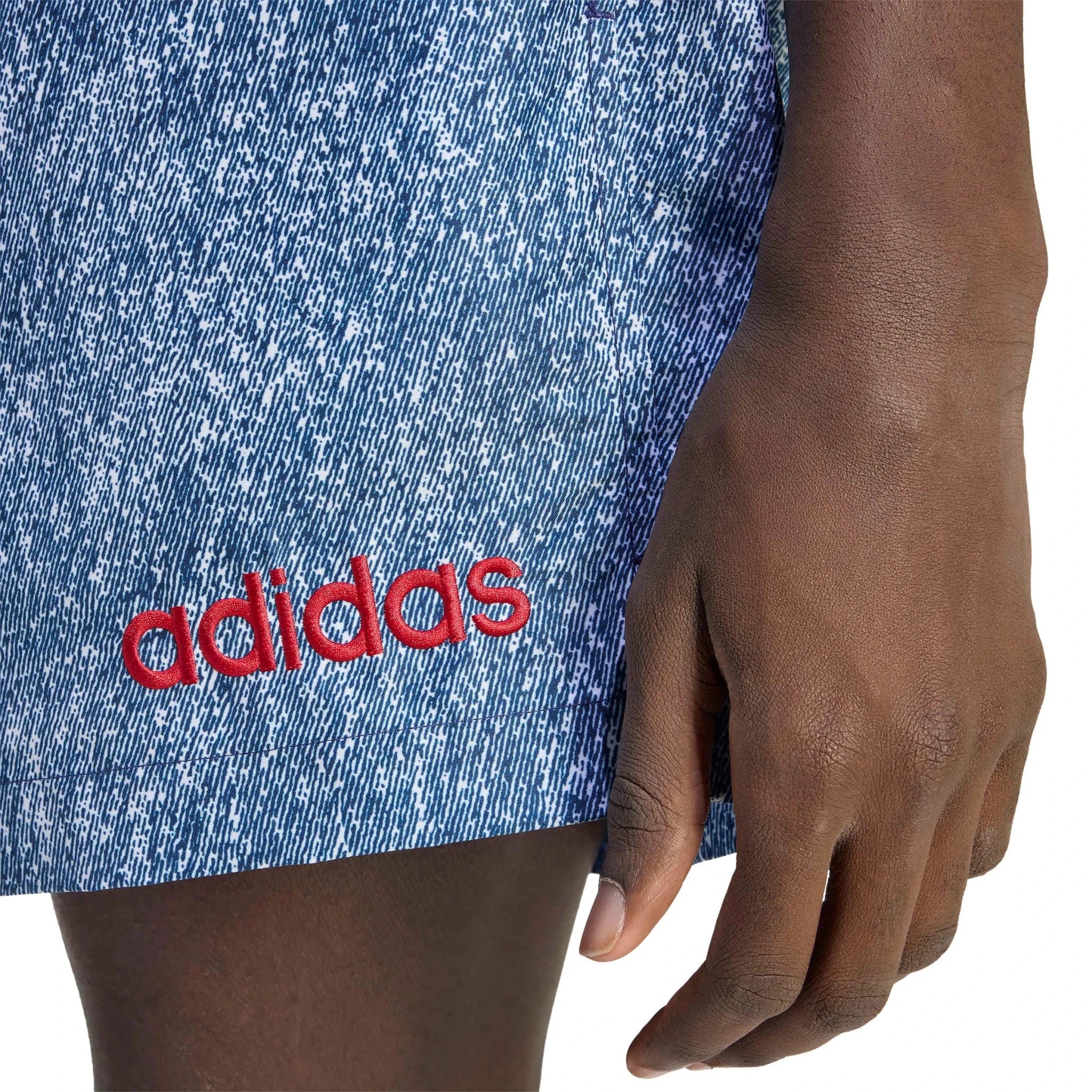 adidas USA Men's Denim Graphic Shorts