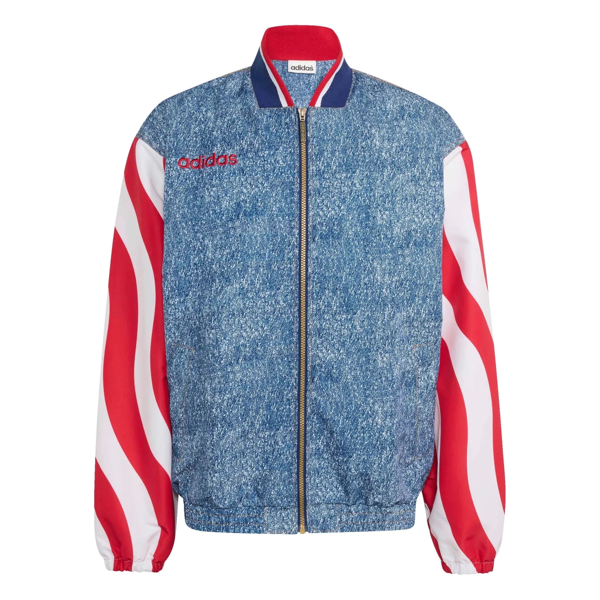 adidas USA Men's Denim Graphic Track Top
