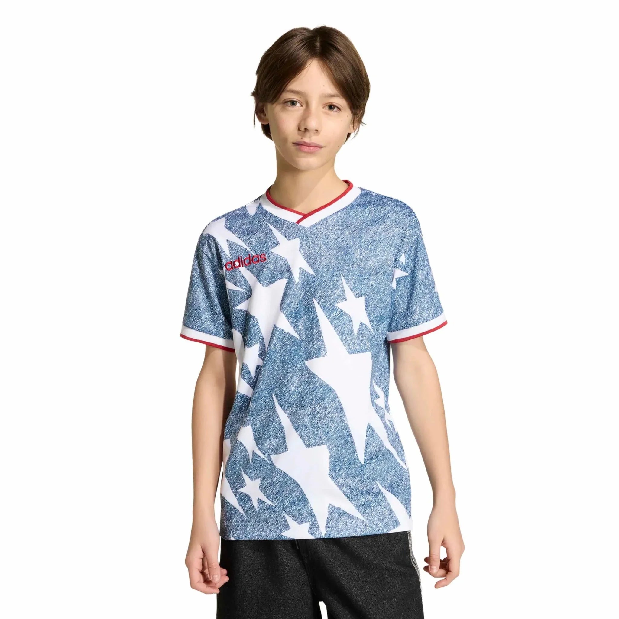adidas USA Youth Denim Graphic Jersey