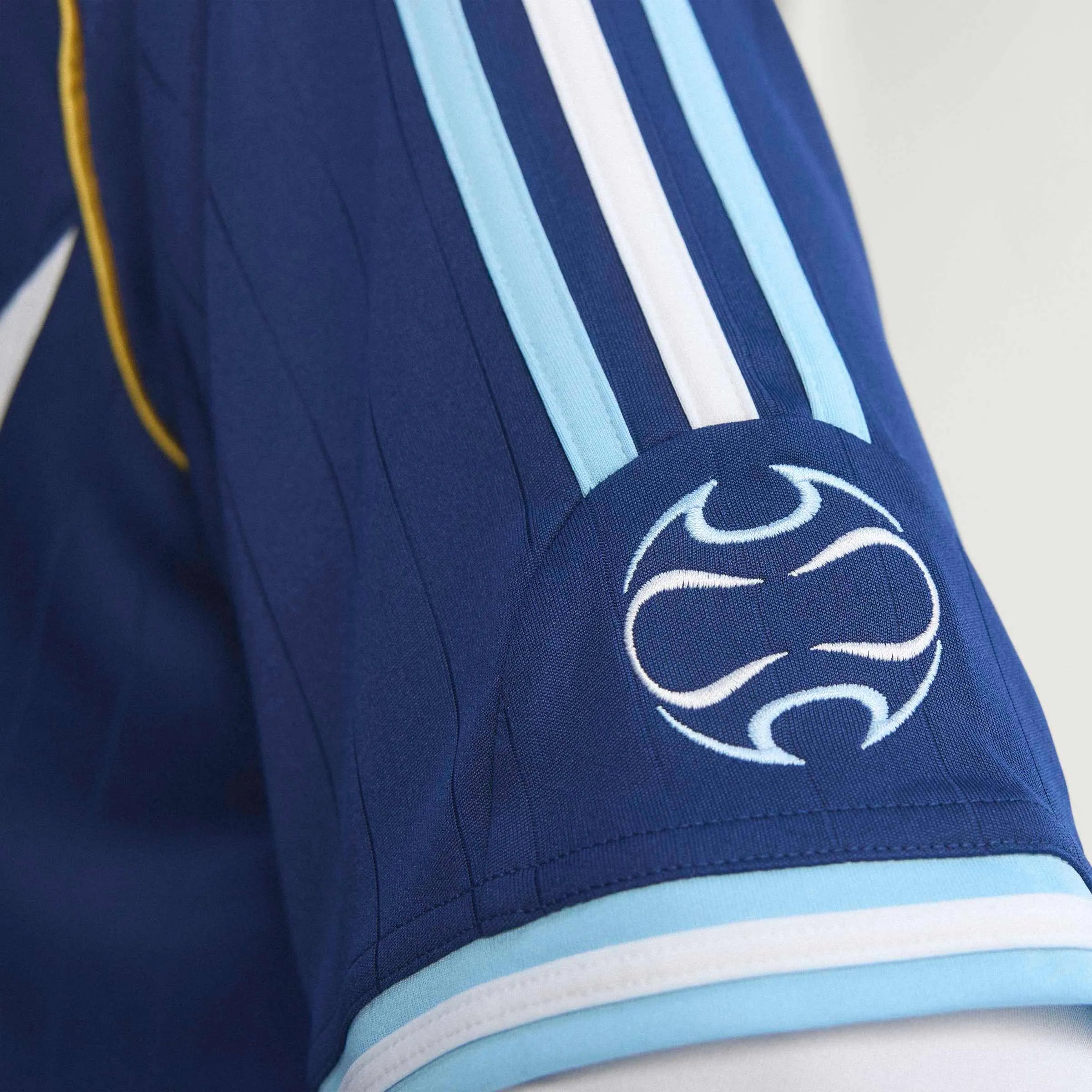 adidas 2006 Argentina Men's Retro Stadium Away Messi #19 Soccer Jersey