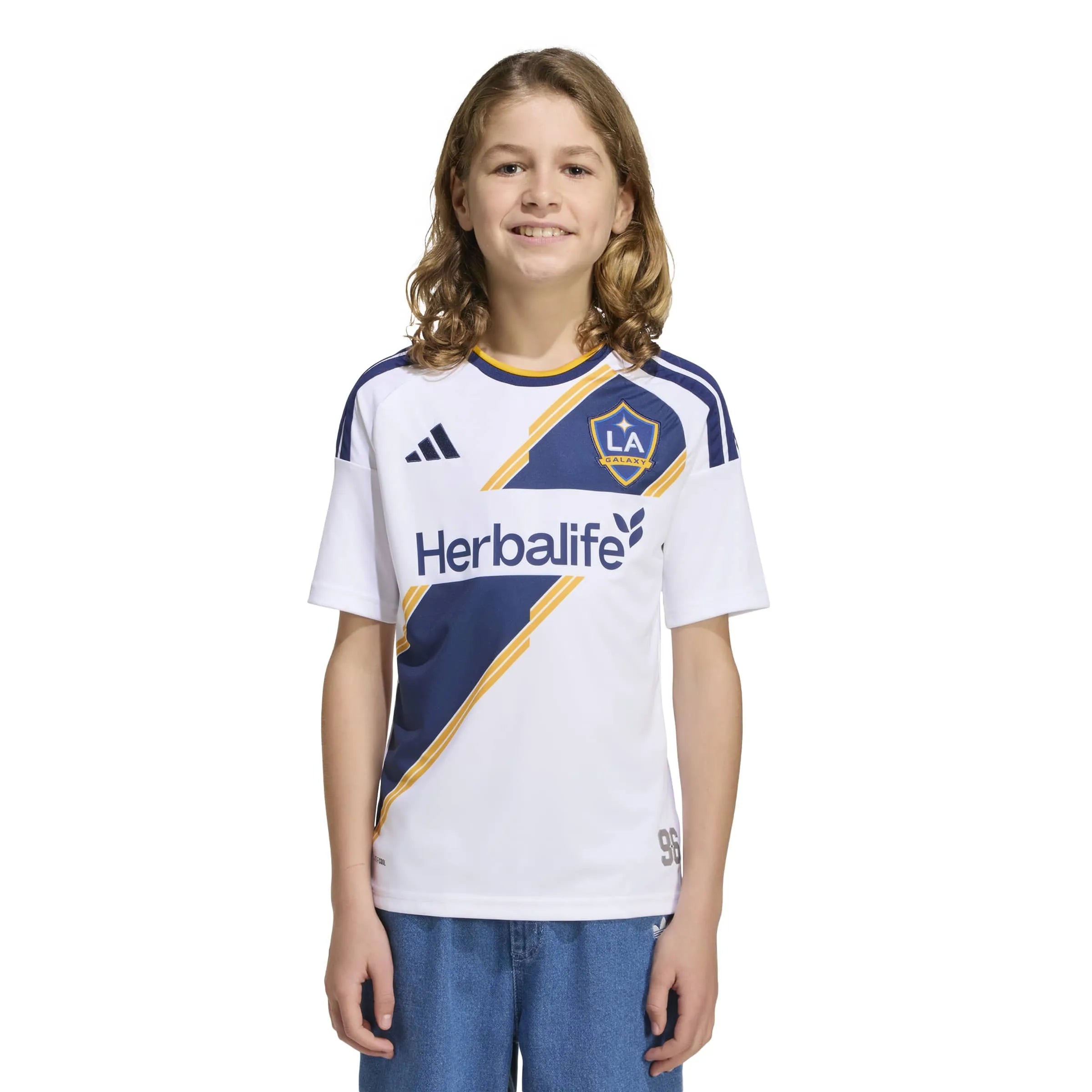 adidas 2026-27 LA Galaxy Youth Stadium Home Soccer Jersey