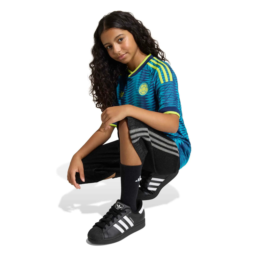 adidas 2026 Colombia Youth Stadium Away Soccer Jersey
