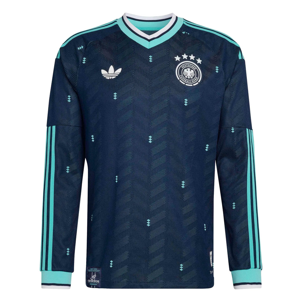 adidas 2026 Germany Men's Authentic Away Long-Sleeve Soccer Jersey