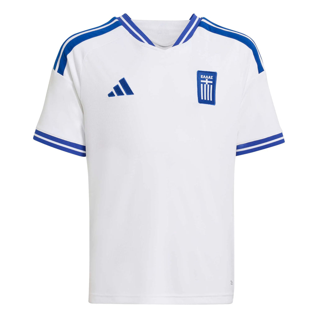 adidas 2026 Greece Youth Stadium Home Soccer Jersey