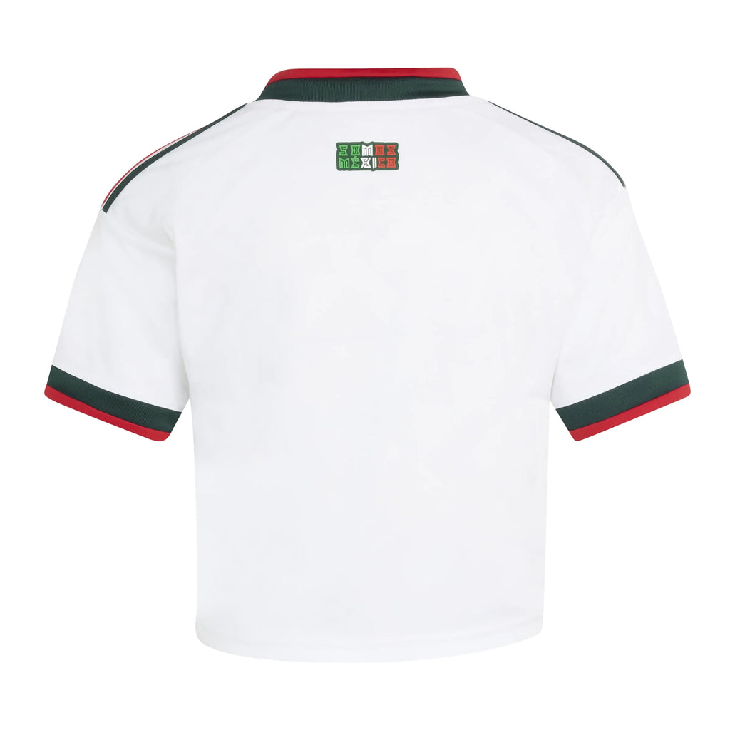 adidas 2026 Mexico Women's Stadium Away Cropped Soccer Jersey