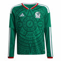 adidas 2026 Mexico Youth Stadium Home Long-Sleeve Soccer Jersey