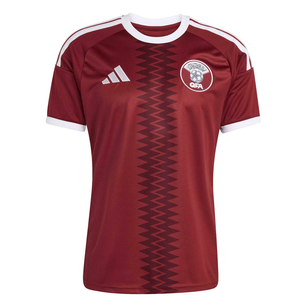 adidas 2026 Qatar Men's Stadium Home Soccer Jersey