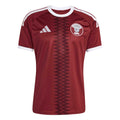 adidas 2026 Qatar Men's Stadium Home Soccer Jersey