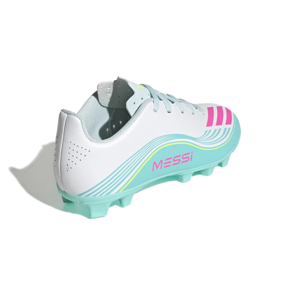 adidas Kids F50 Messi Club Firm/Multi Ground Soccer Cleats - Messi Aurora Radiante Pack (SP26)