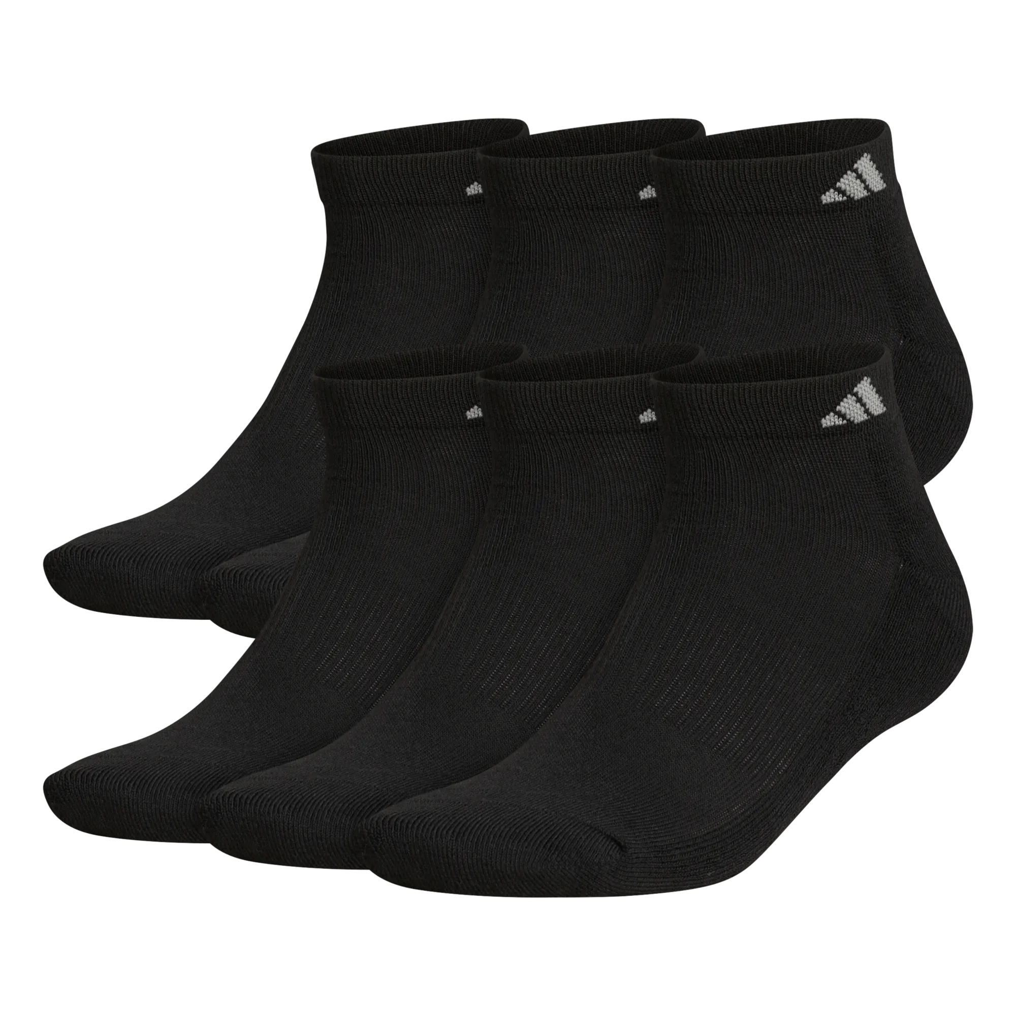 adidas Men's Athletic Cushioned 6-Pack Low-Cut Socks