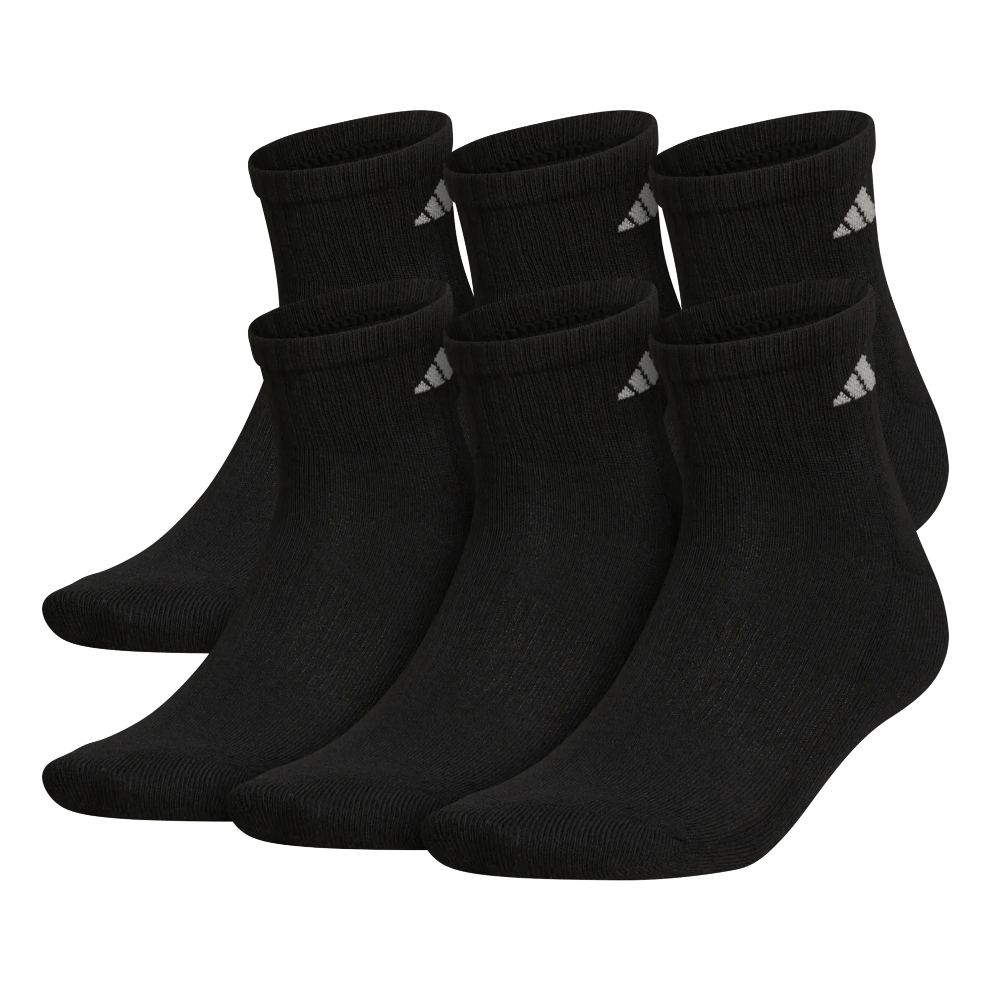 adidas Men's Athletic Cushioned 6-Pack Quarter Socks
