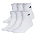 adidas Men's Athletic Cushioned 6-Pack Quarter Socks