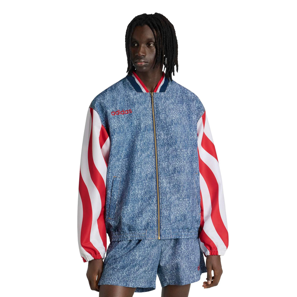adidas USA Men's Denim Graphic Track Top