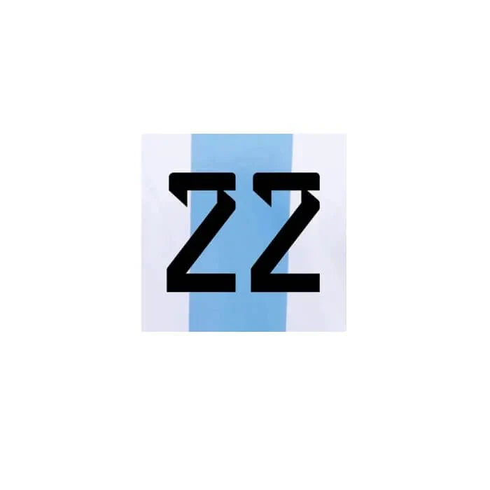 Argentina 2022-23 Home L. Martinez #22 Jersey Name Set