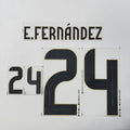 Argentina 2024/25 Home E. FERNANDEZ Official Name Set