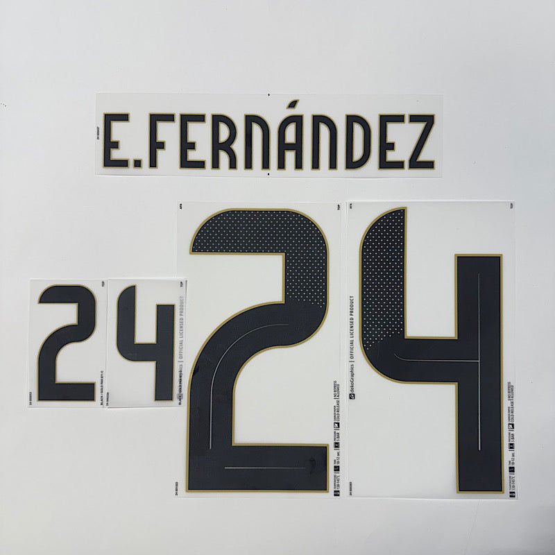 Argentina 2024/25 Home E. FERNANDEZ Official Name Set
