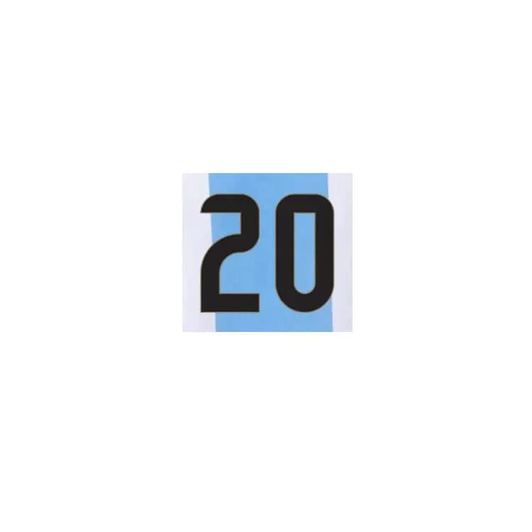 Argentina 2024/25 Home Mac Allister #20 Jersey Name Set