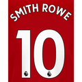Arsenal 2019/22 Home Smith Rowe #10 Jersey Name Set White