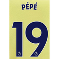 Arsenal 2021/22 Away Pepe #19 Jersey Name Set-Navy