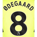 Arsenal 2023- Away Odegaard #8 Youth Jersey Name Set-Black