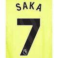 Arsenal 2023-Away Saka #7 Youth Jersey Name Set-Black