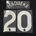 Arsenal 2025-Home MADUEKE #20 Official Name Set-White