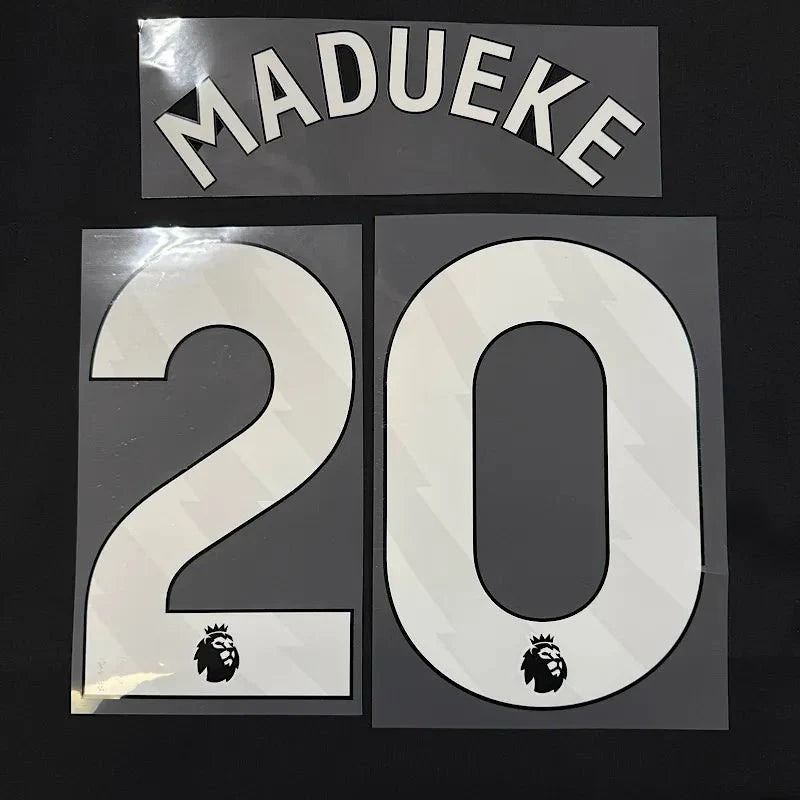 Arsenal 2025-Home MADUEKE #20 Official Name Set-White