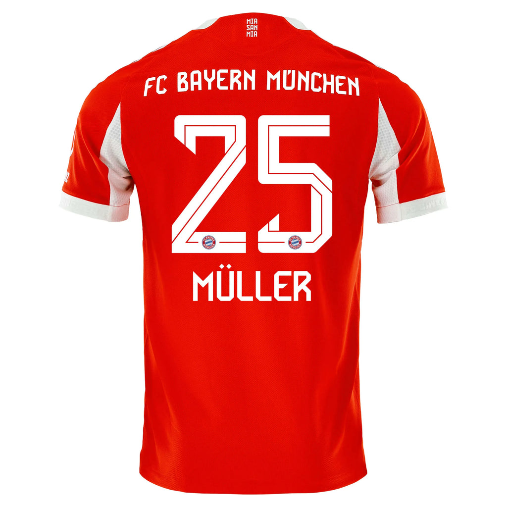 adidas 2025-26 Bayern Munich Men's Authentic Home Soccer Jersey
