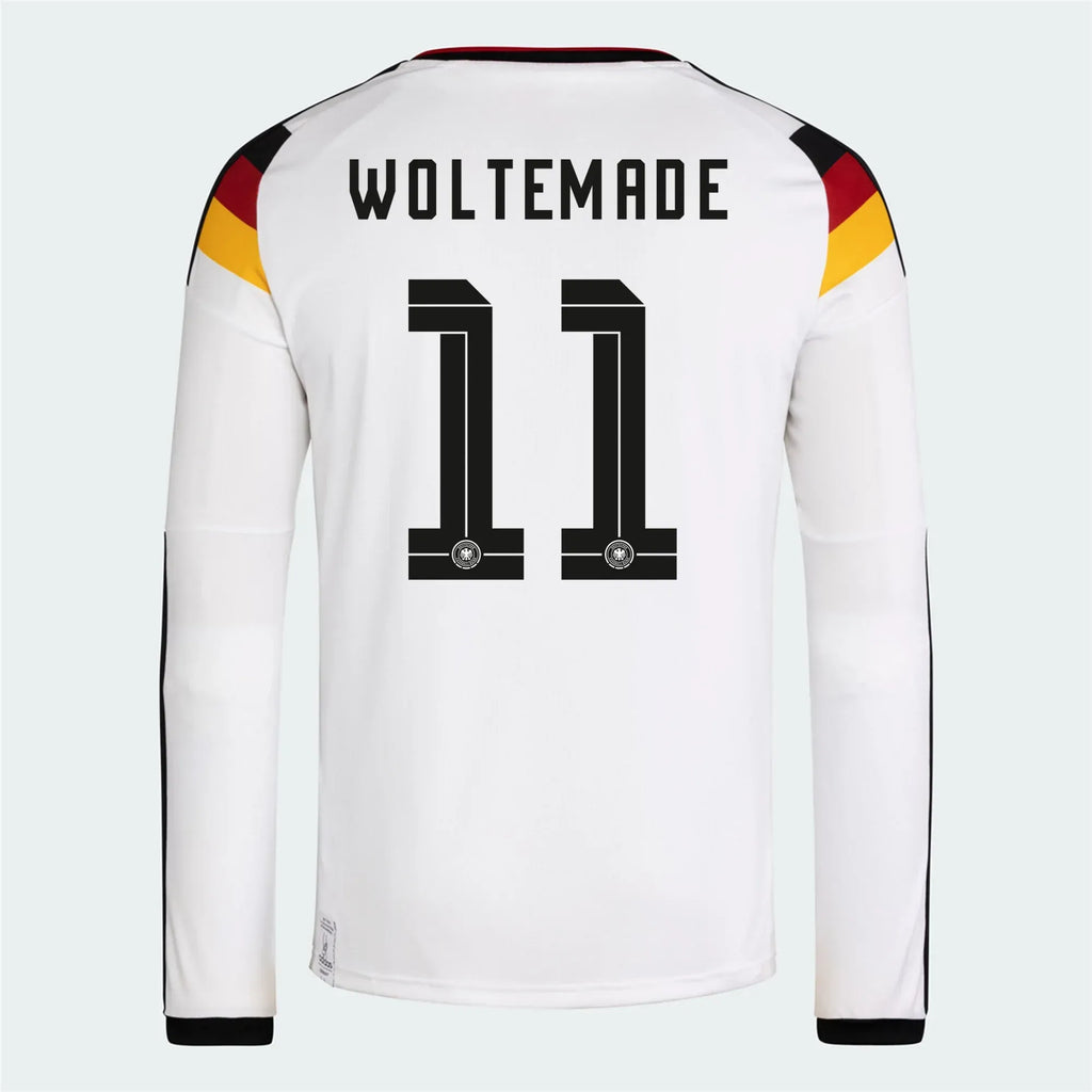 adidas 2026 Germany Men's Authentic Home Long-Sleeve Soccer Jersey