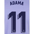 Barcelona 2021/22 Away Adama #11 Jersey Name Set