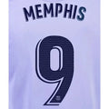 Barcelona 2021/22 Away Memphis #9 Jersey Name Set